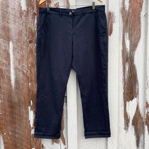 NWT Barbour Pants 12 Chino Navy Trouser Cropped